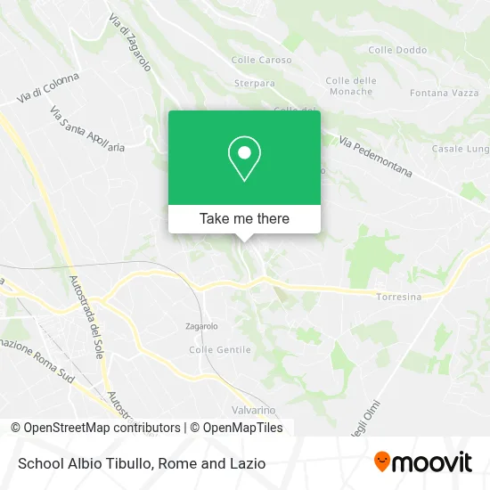 School Albio Tibullo map