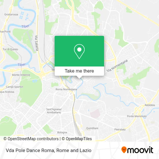 Vda Pole Dance Roma map