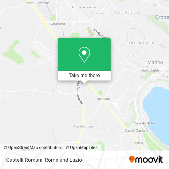 Castelli Romani map