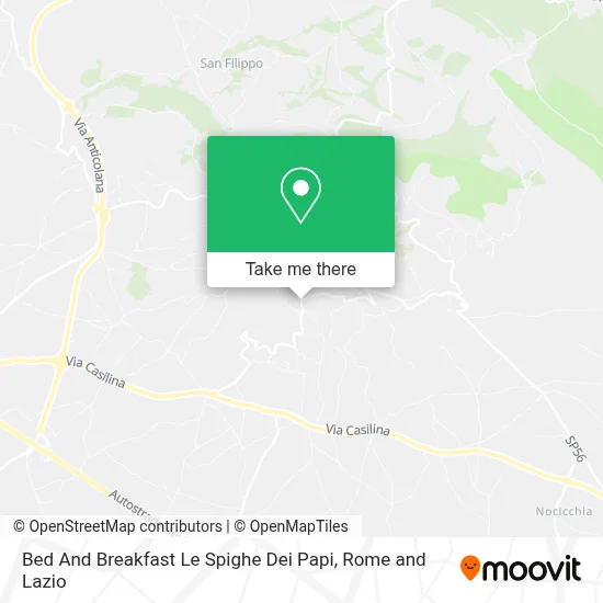 Bed And Breakfast Le Spighe Dei Papi map