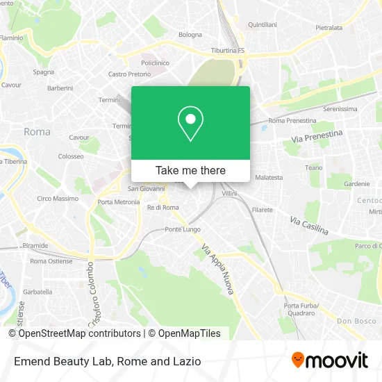 Emend Beauty Lab map