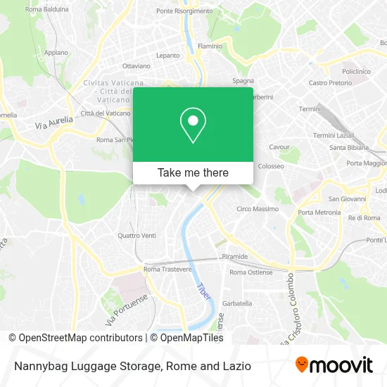 Nannybag Luggage Storage map