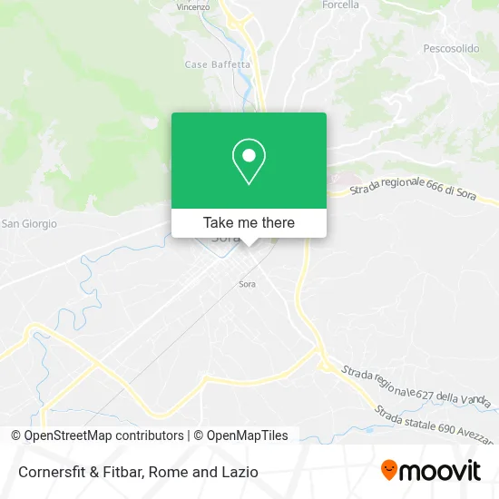 Cornersfit & Fitbar map