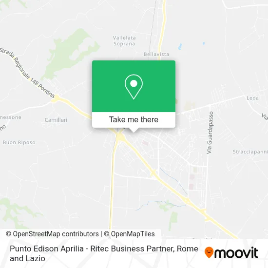 Punto Edison Aprilia - Ritec Business Partner map