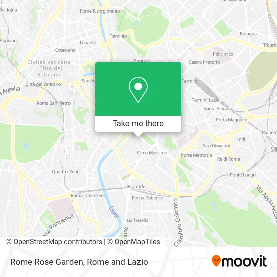 Rome Rose Garden map