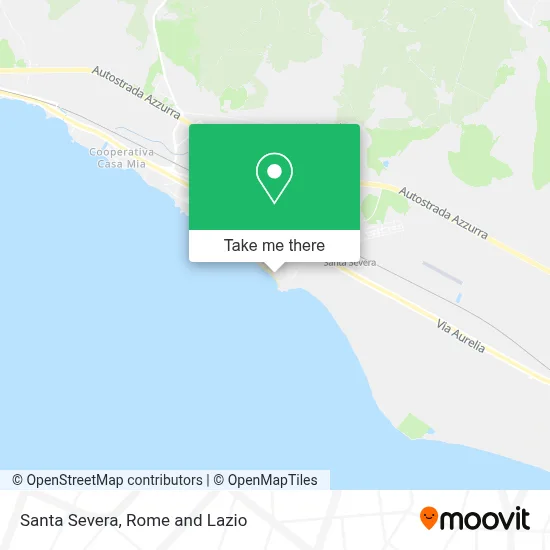 Santa Severa map