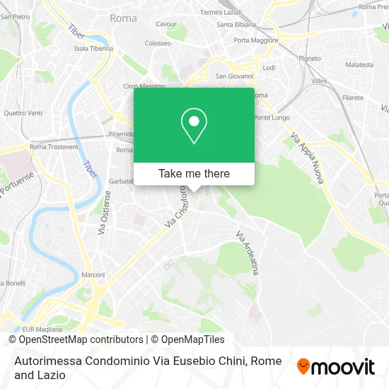 Autorimessa Condominio Via Eusebio Chini map