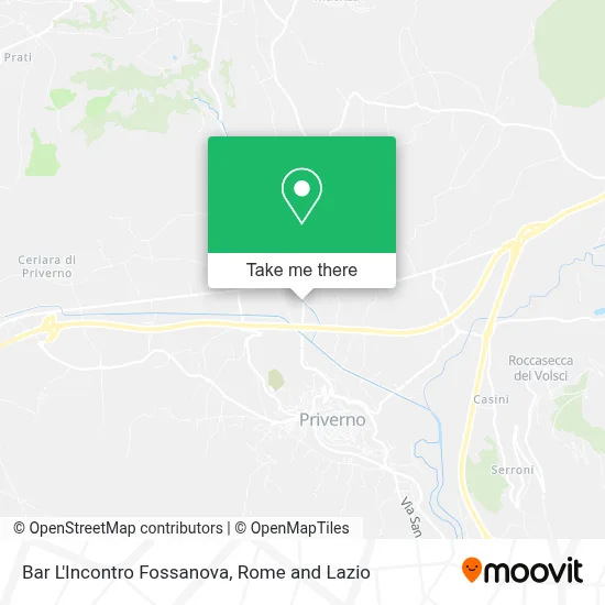 Bar  L'Incontro  Fossanova map