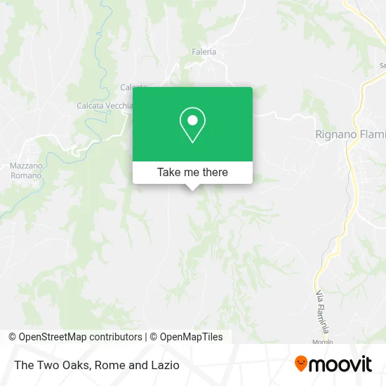 The Two Oaks map