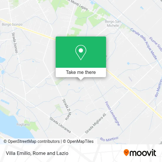 Villa Emilio map