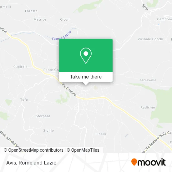 Avis map