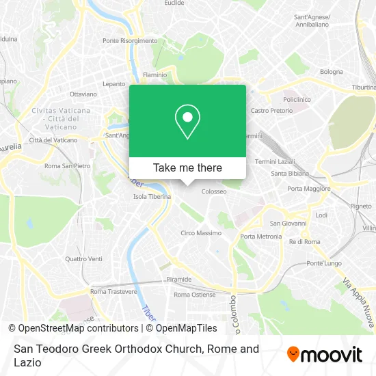 San Teodoro Greek Orthodox Church map