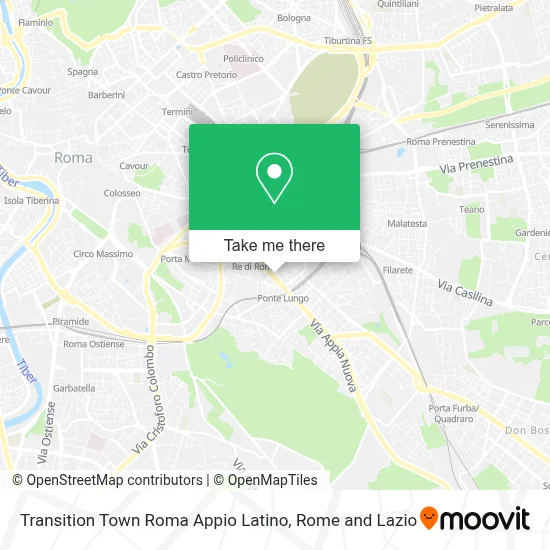 Transition Town Roma Appio Latino map
