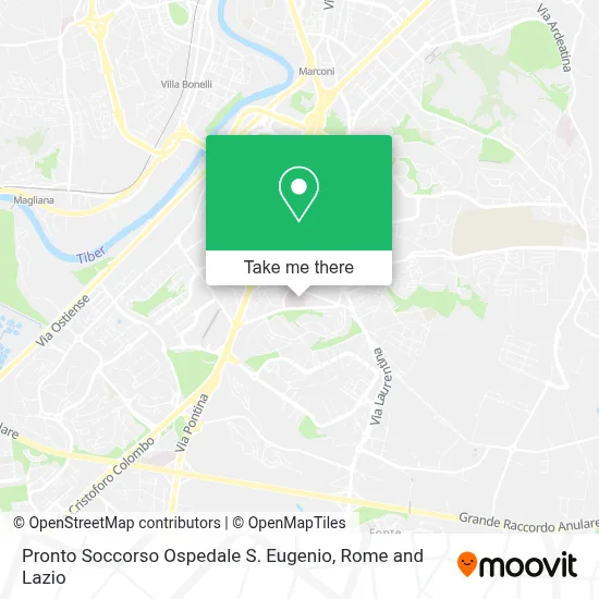 Pronto Soccorso Ospedale S. Eugenio map