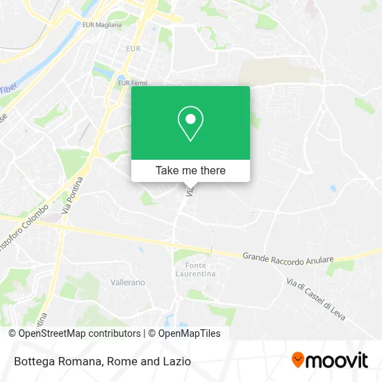 Bottega Romana map