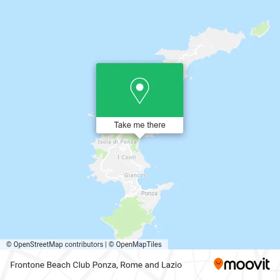 Frontone Beach Club Ponza map