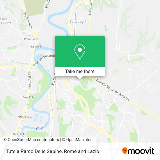 Tutela Parco Delle Sabine map
