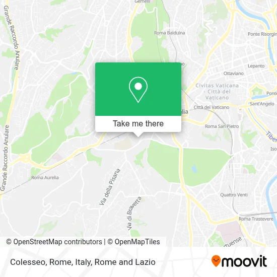 Colesseo, Rome, Italy map