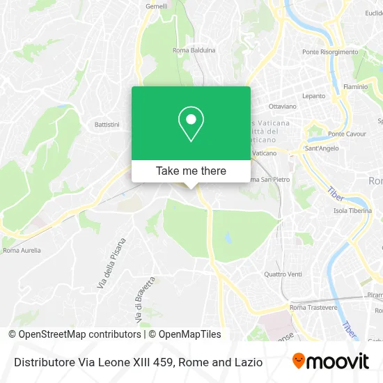 Distributore Via Leone XIII 459 map