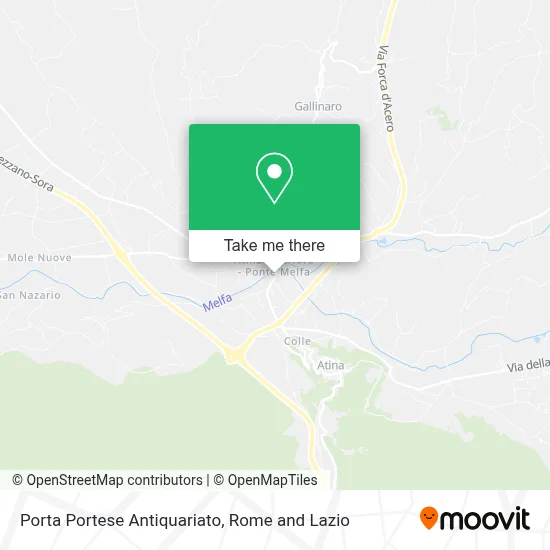 Porta Portese Antiquariato map