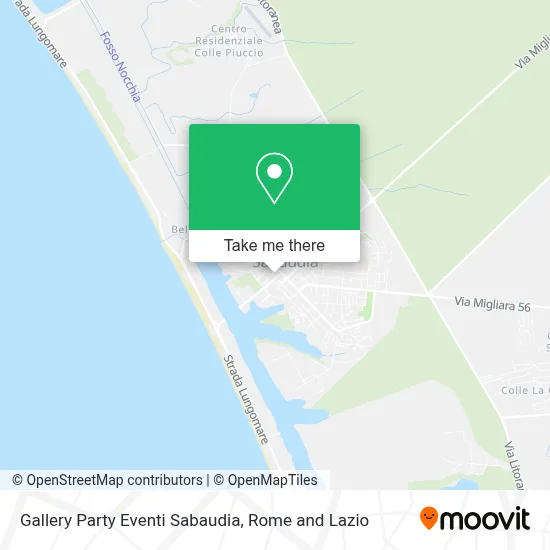 Gallery Party Eventi Sabaudia map