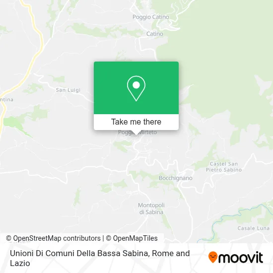 Unioni Di Comuni Della Bassa Sabina map