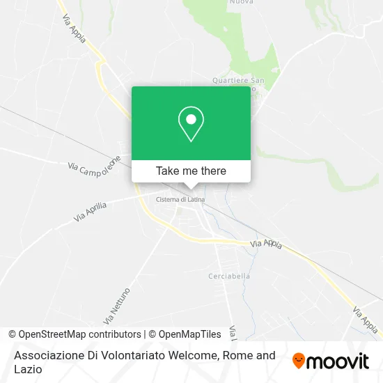 Associazione Di Volontariato Welcome map