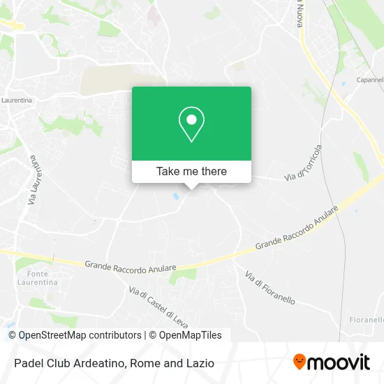 Padel Club Ardeatino map