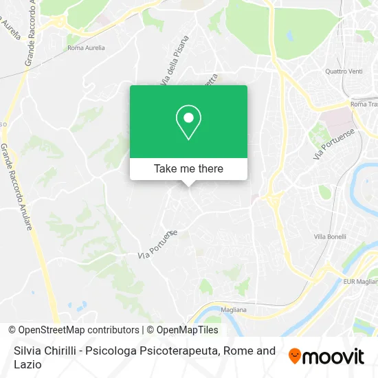 Silvia Chirilli - Psicologa Psicoterapeuta map