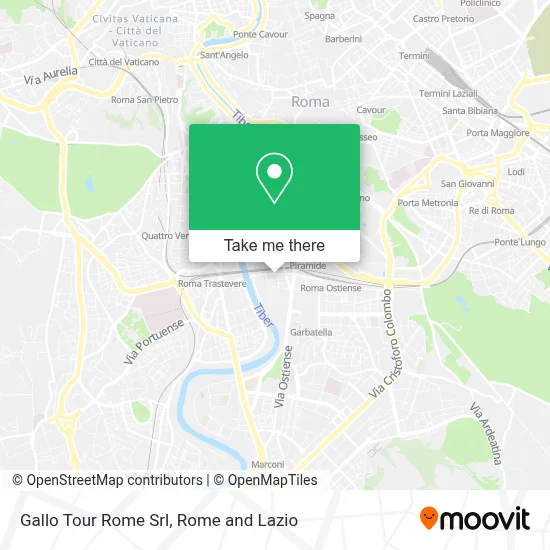 Gallo Tour Rome Srl map