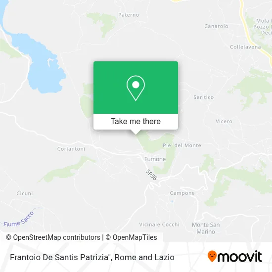 Frantoio De Santis Patrizia" map