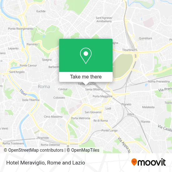 Hotel Meraviglio map