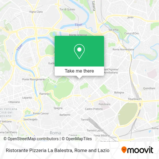 Ristorante Pizzeria La Balestra map