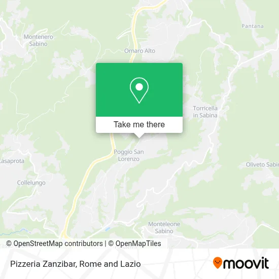 Pizzeria Zanzibar map