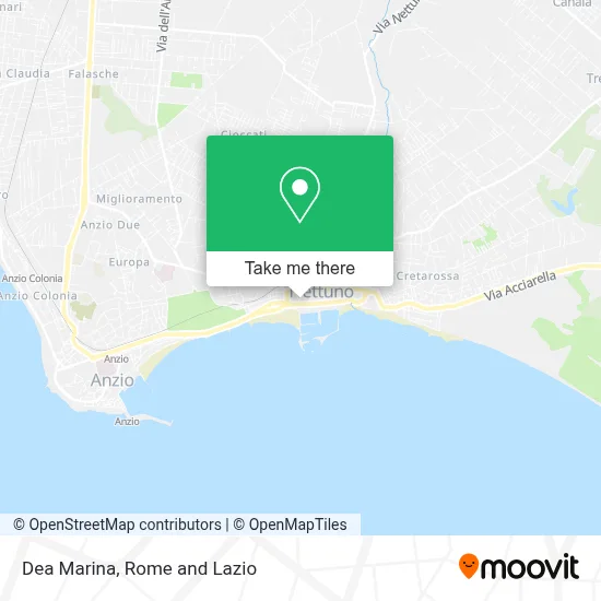 Dea Marina map