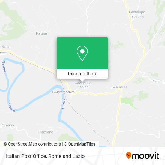 Italian Post Office map