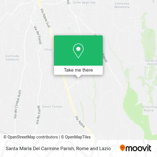 Santa Maria Del Carmine Parish map