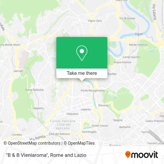 "B & B  Vieniaroma" map