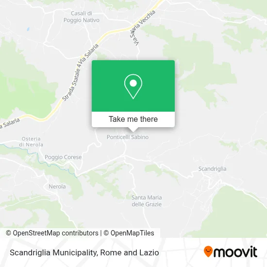 Scandriglia Municipality map
