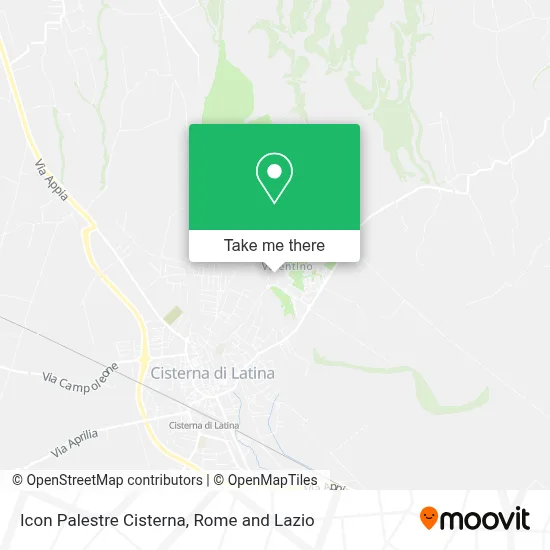 Icon Palestre Cisterna map