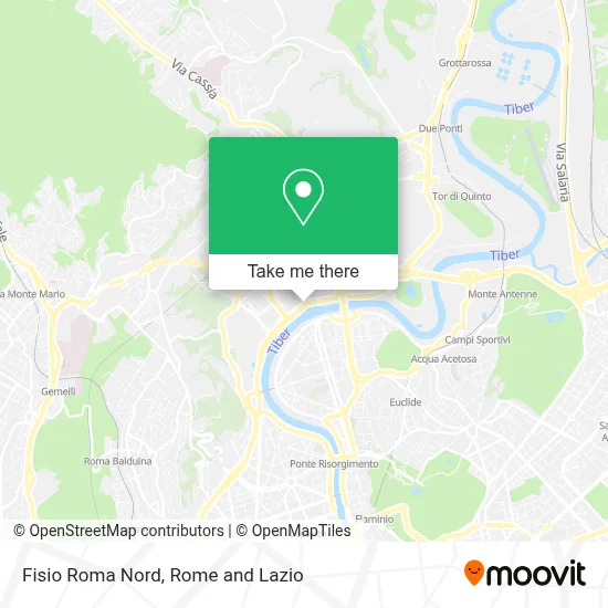Fisio Roma Nord map