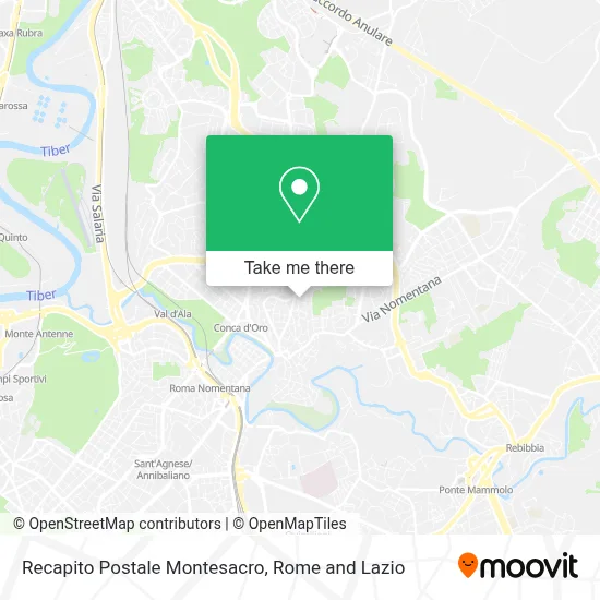 Recapito Postale Montesacro map