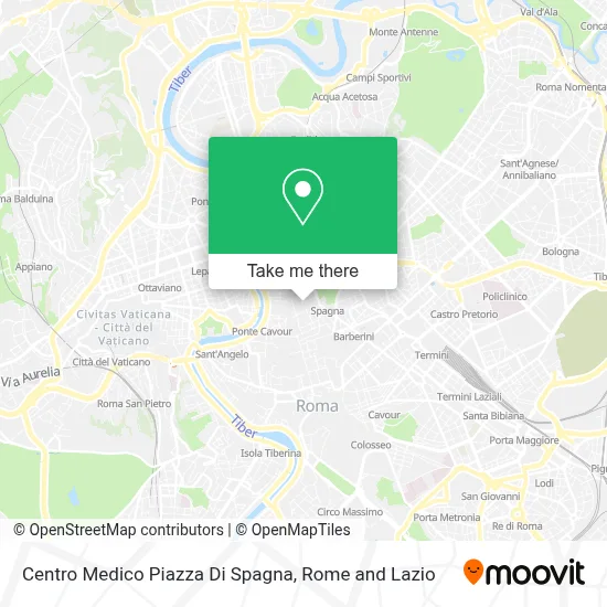 Centro Medico Piazza Di Spagna map