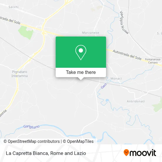 La Capretta Bianca map