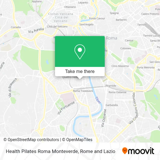 Health Pilates Roma Monteverde map
