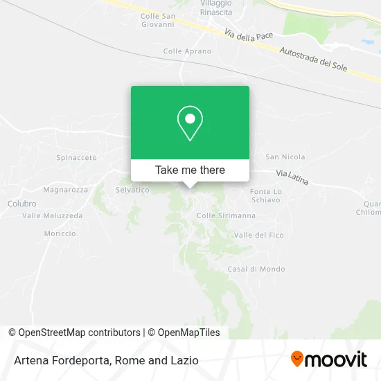 Artena Fordeporta map
