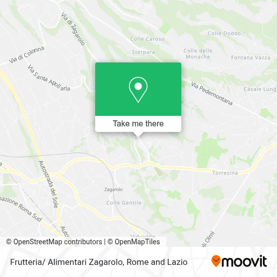 Frutteria/ Alimentari Zagarolo map