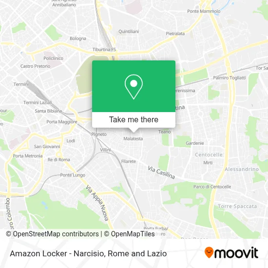 Amazon Locker - Narcisio map