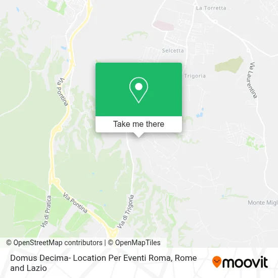 Domus Decima- Location Per Eventi Roma map