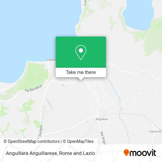Anguillara Anguillarese map